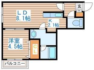 フォ－ス・アベニュ－琴似の物件間取画像